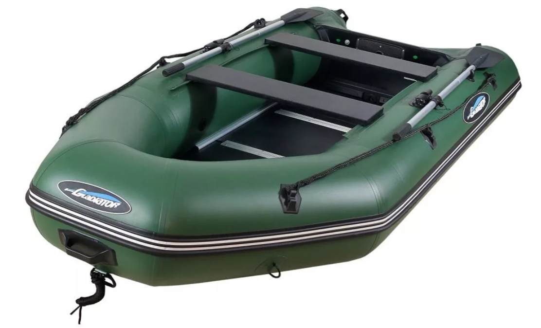 МОТОРНО-ГРЕБНАЯ ЛОДКА ПВХ GLADIATOR А 340 ТК С ФАНЕРНЫМ ПОЛОМ в Челябинске