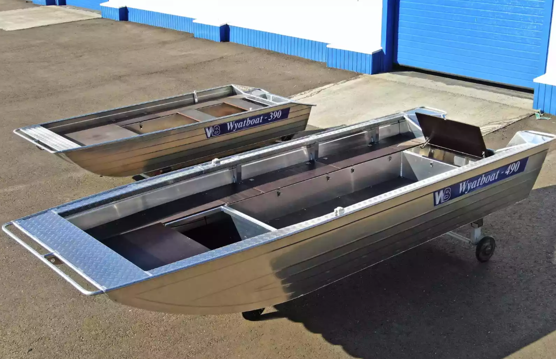 Алюминиевая лодка Wyatboat-490 Jonboat в Челябинске