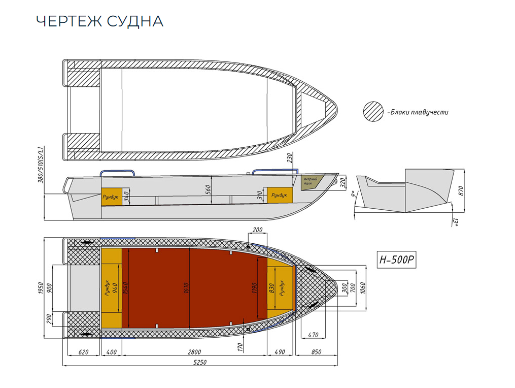 Алюминиевая лодка Неман-500 P в Челябинске
