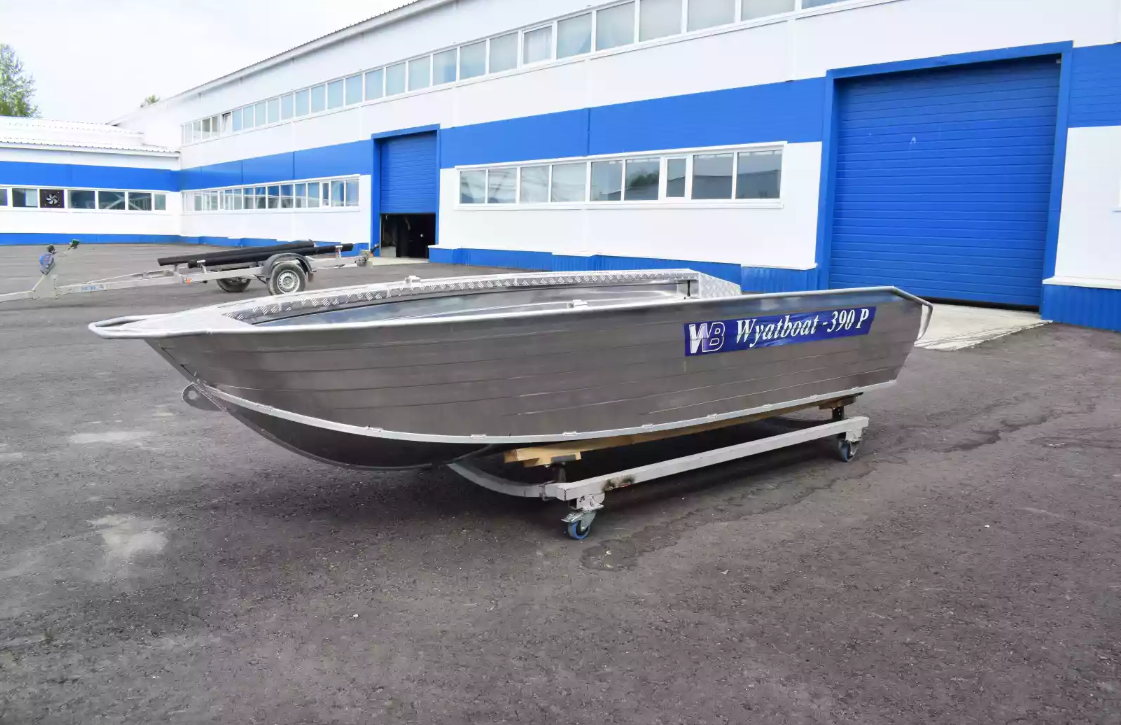 Алюминиевая лодка Wyatboat-390Р Увеличенный борт в Челябинске