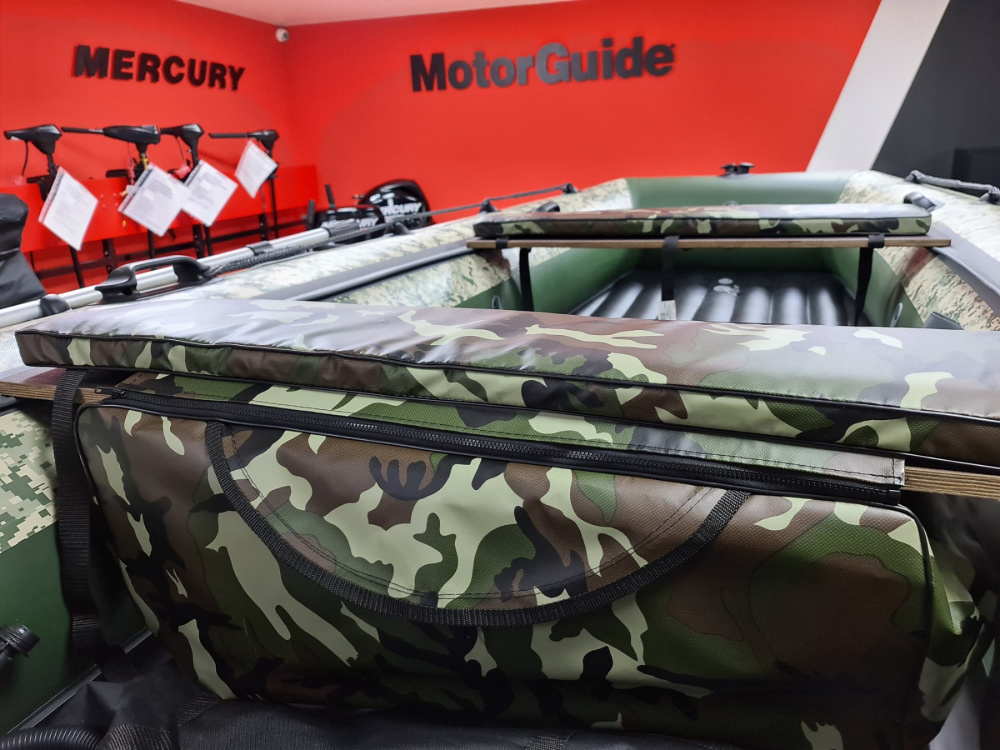 КОМПЛЕКТ МЯГКИХ НАКЛАДОК С СУМКОЙ ДЛЯ ЛОДОК 105Х20 КАМУФЛЯЖ в Челябинске