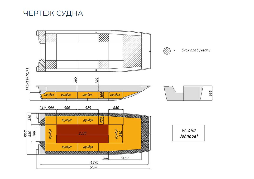 Алюминиевая лодка Wyatboat-490 Jonboat в Челябинске