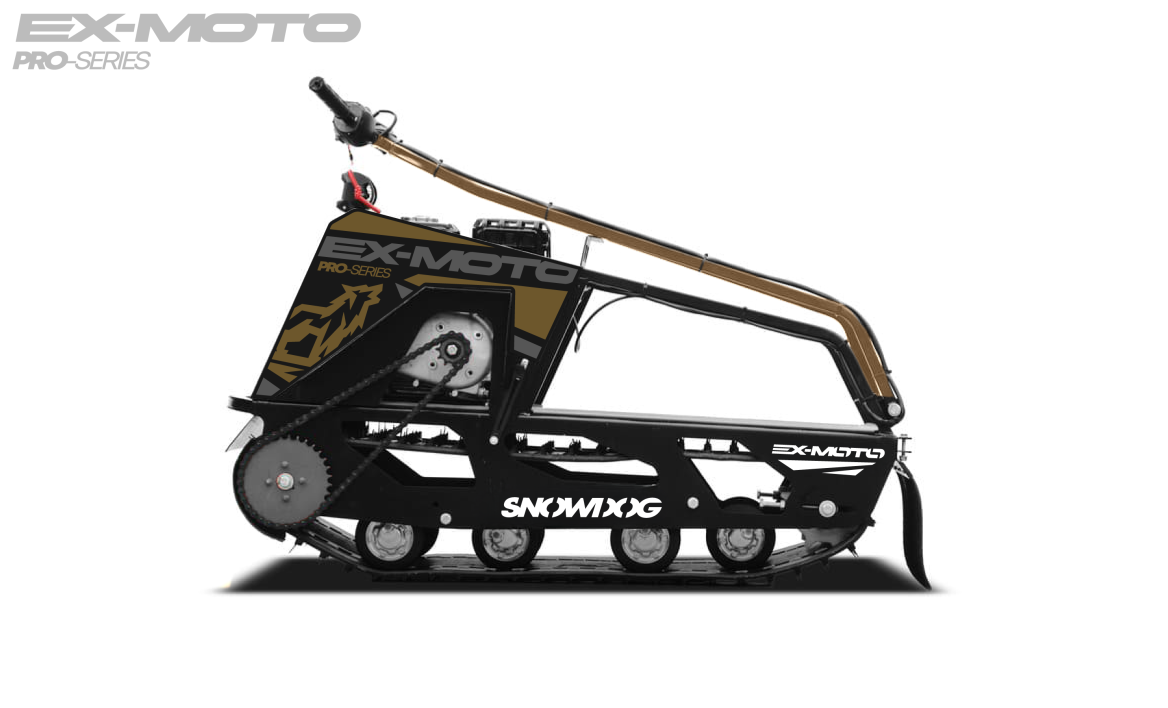 Мотобуксировщик EX-MOTO SNOWDOG S380 8л.с. в Челябинске