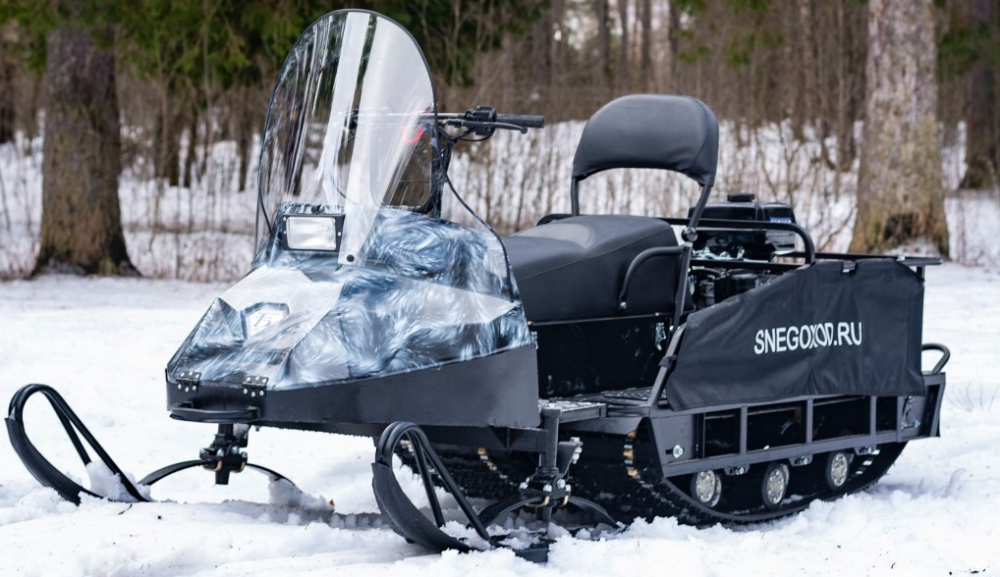 Миниснегоход Бурлак Егерь Экспедитор 15 л.с. , реверс, тормоз, капот белый в Челябинске