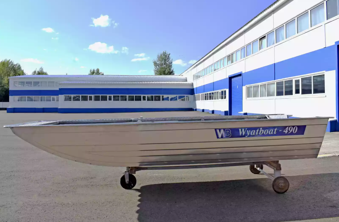 Алюминиевая лодка Wyatboat-490 Jonboat в Челябинске