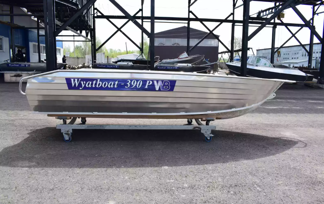 Алюминиевая лодка Wyatboat-390Р Увеличенный борт в Челябинске