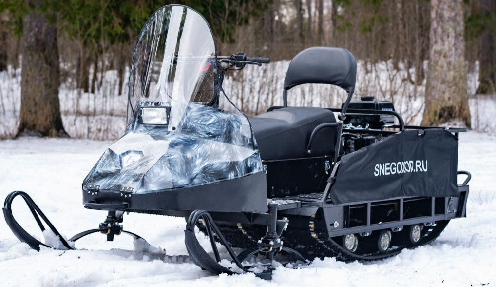 Миниснегоход Бурлак Егерь Экспедитор 15 л.с. , реверс, тормоз, капот белый в Челябинске
