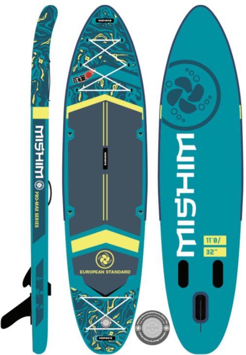SUP (САП) Доска MISHIMO PRO-MAX Light Teal 11’ (335см) в Челябинске