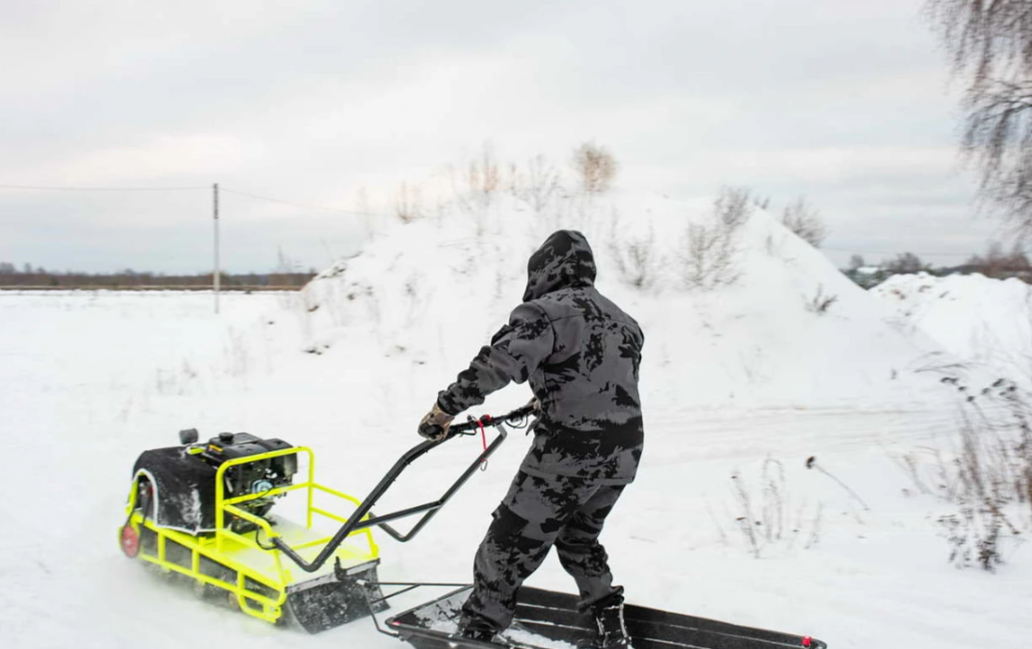 Мотобуксировщик Бурлак ХОЗЯИН-1 (капот ткань) в Челябинске