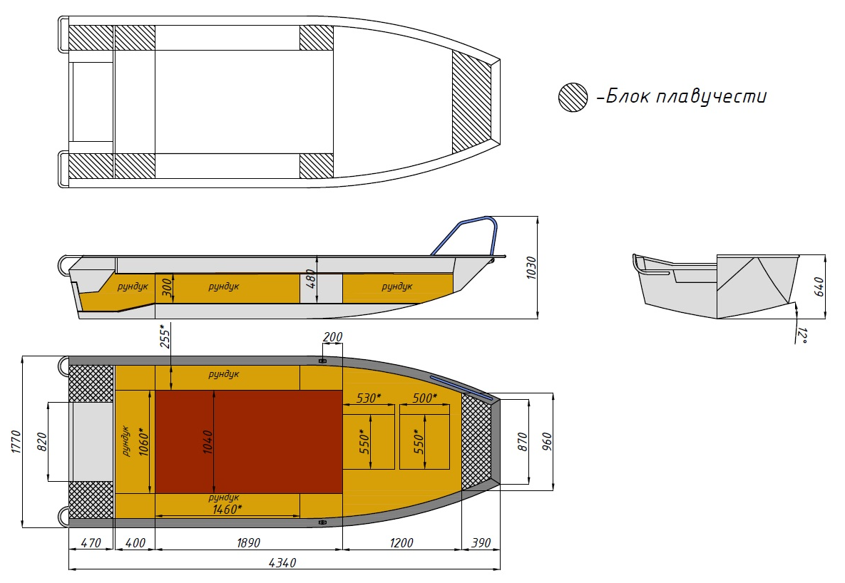 Алюминиевая лодка  Wyatboat-430 Master Fish в Челябинске