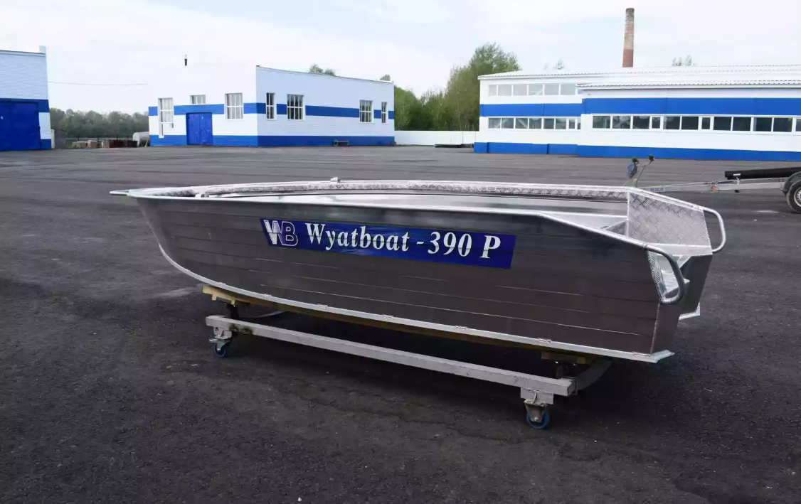 Алюминиевая лодка Wyatboat-390Р Увеличенный борт в Челябинске