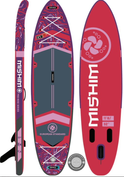 SUP (САП) Доска MISHIMO PRO-MAX Viva Magenta 10.8’ (330см) в Челябинске