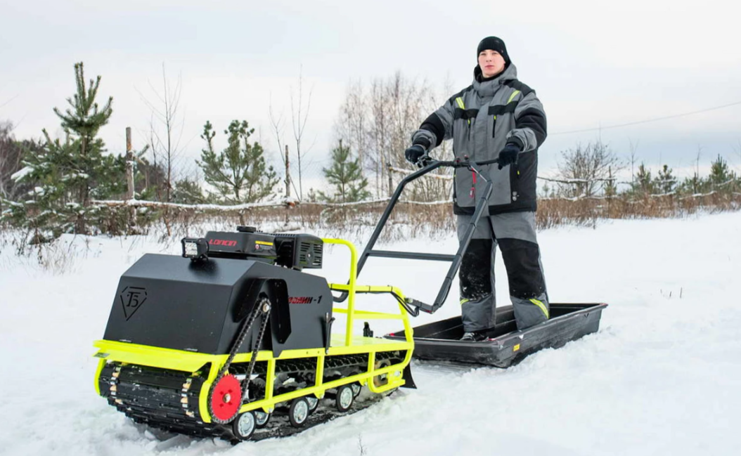 Мотобуксировщик Бурлак ХОЗЯИН-1 (капот ткань) в Челябинске