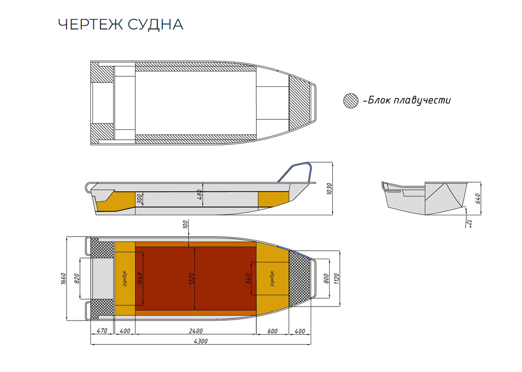 Алюминиевая лодка  Wyatboat-430 Master в Челябинске