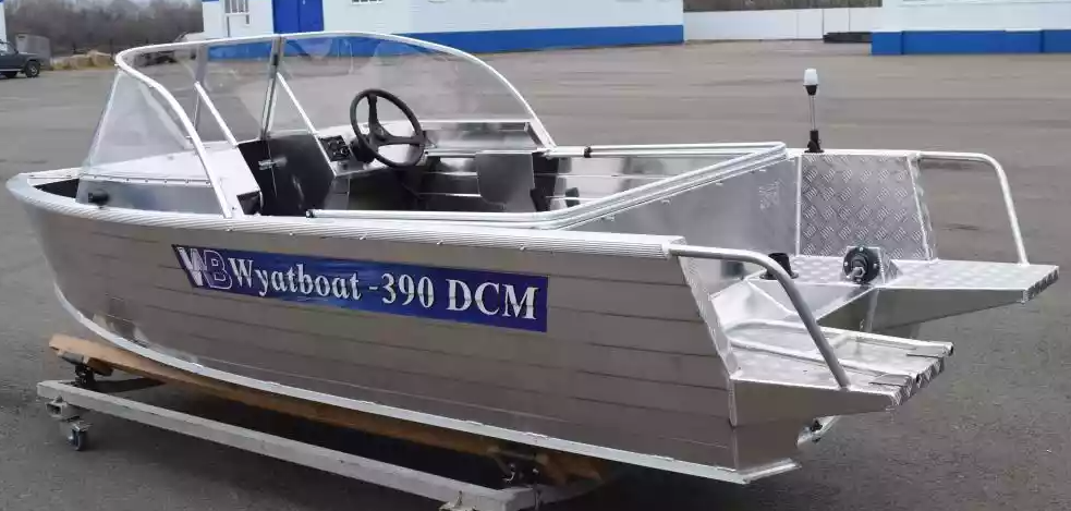 Алюминиевая лодка Wyatboat-390 DCM Увеличенный борт в Челябинске