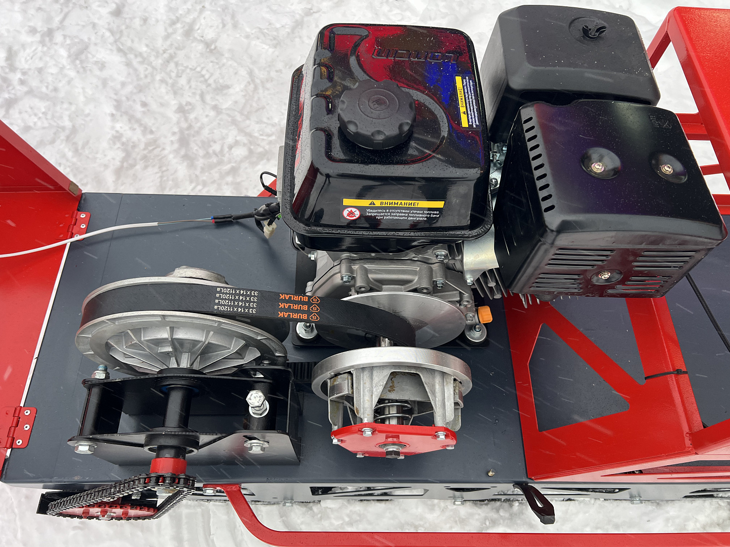 Мотобуксировщик EX-MOTO SNOWDOG S500 15л.с в Челябинске