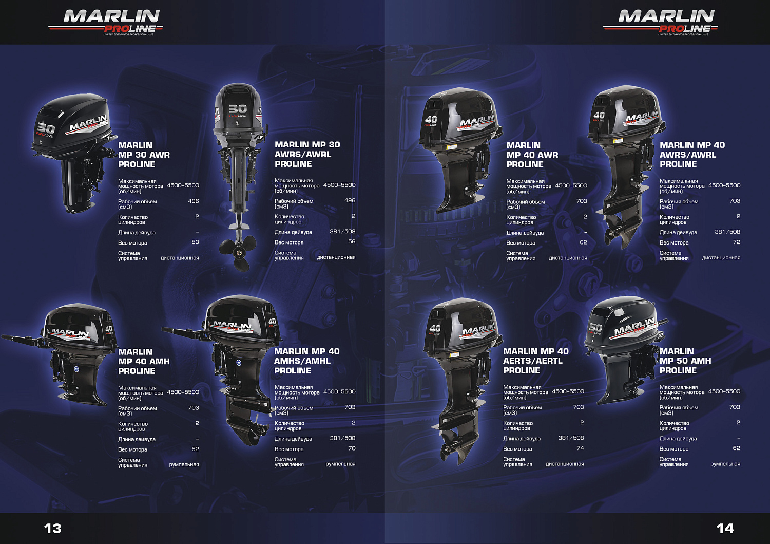 Лодочный мотор MARLIN PROLINE MP 9.9(20) AMHL FORCE в Челябинске