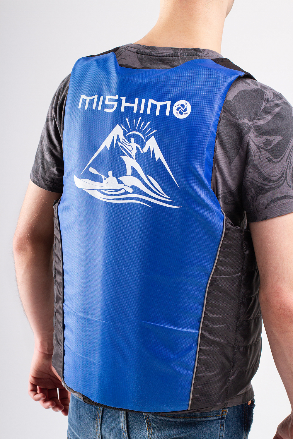 Жилет спасательный MISHIMO PRO Премиум качества Черно-синий в Челябинске