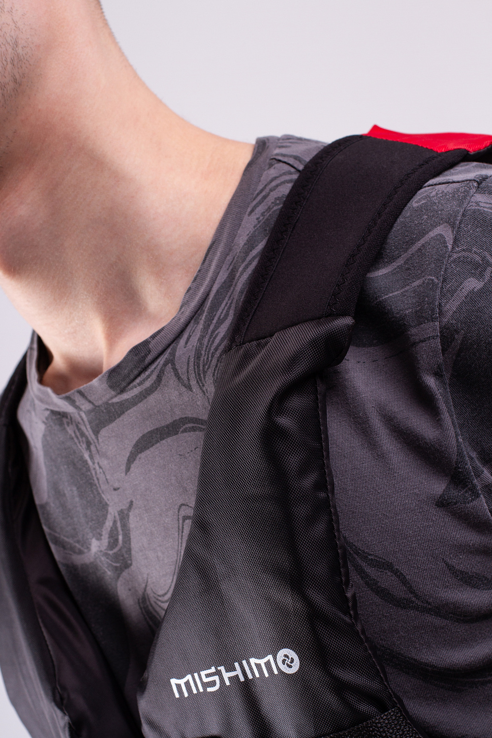 Жилет спасательный MISHIMO PRO Премиум качества Черно-красный в Челябинске